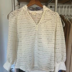 Kate Spade Madison Avenue Lace Blouse